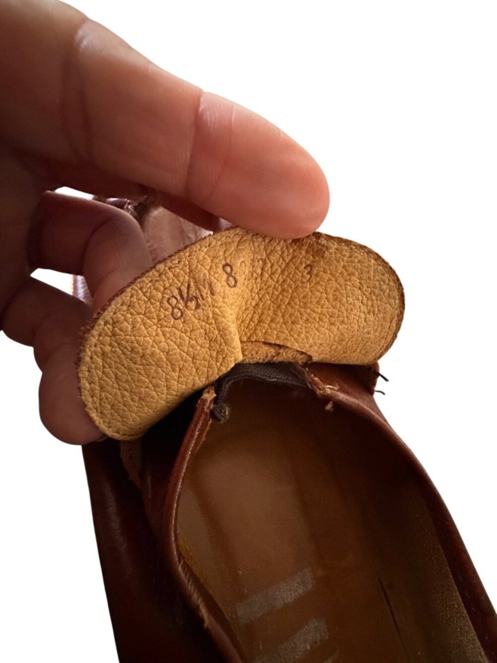 Vintage Sbicca Brown Leather Wedge Loafers With Braided Jute Trim Espadrille Sty - Picture 7 of 7